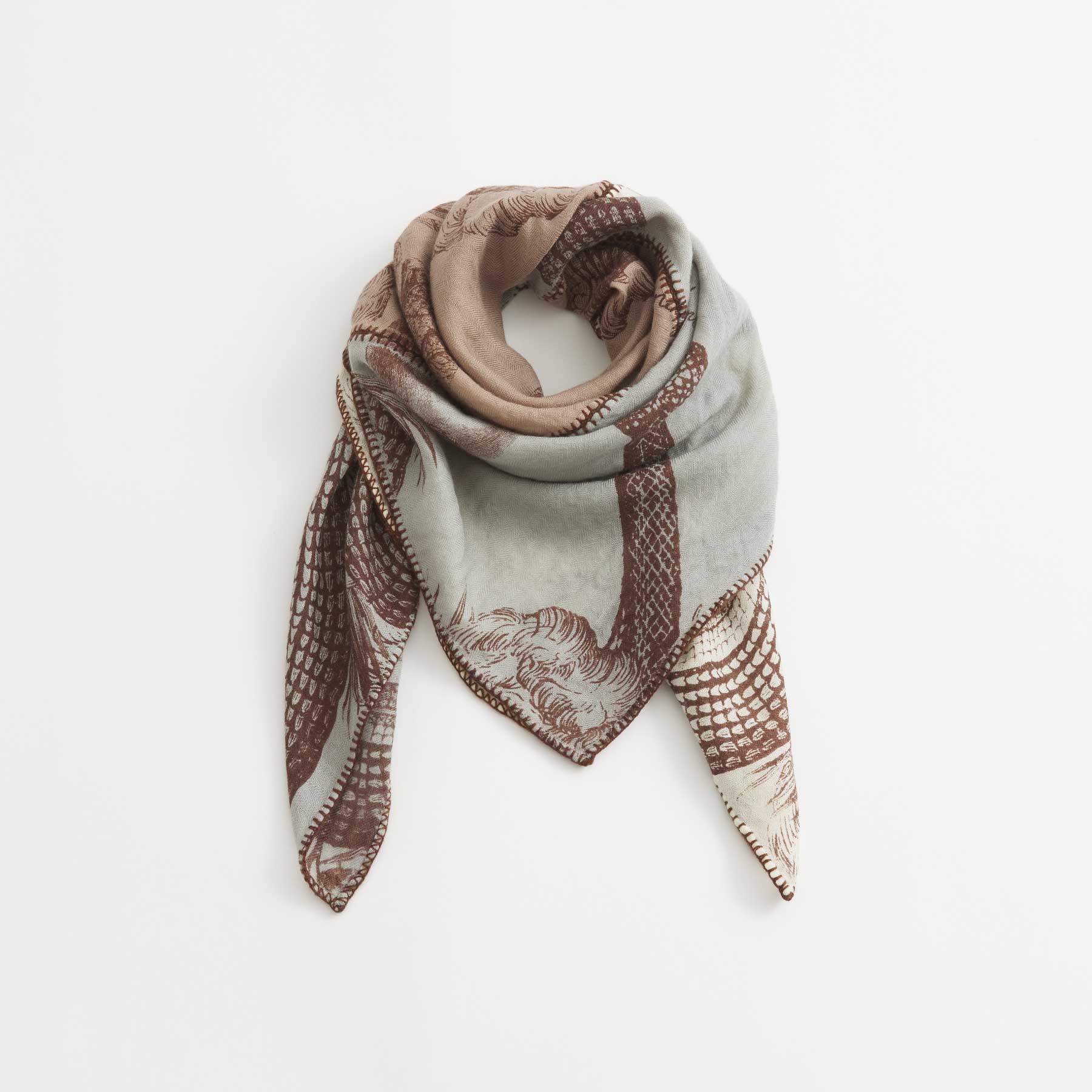 Cashmere Patch Carré 90 Garden Eden