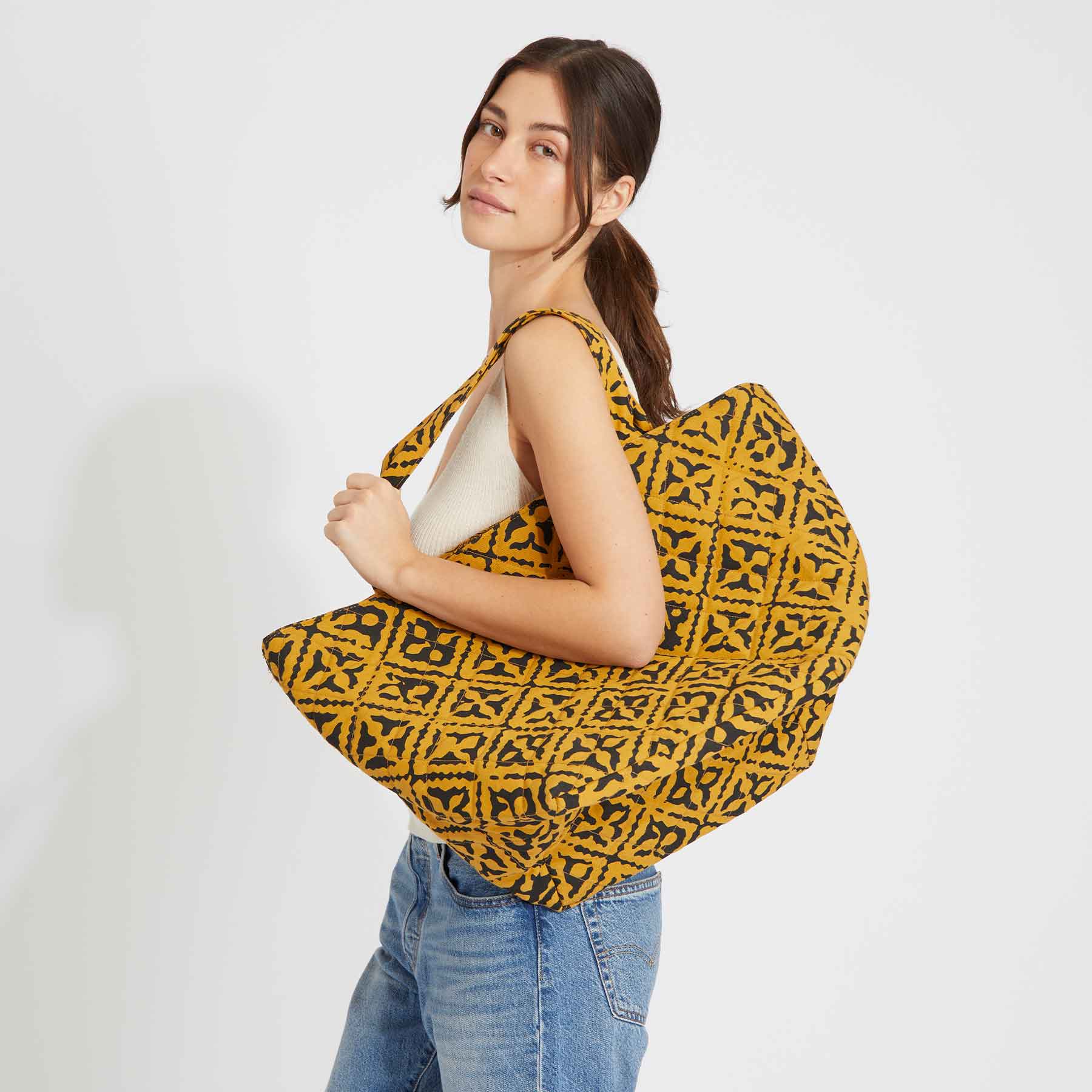 Quilted Big Bag Eyes of Marrakesh / Garden Eden