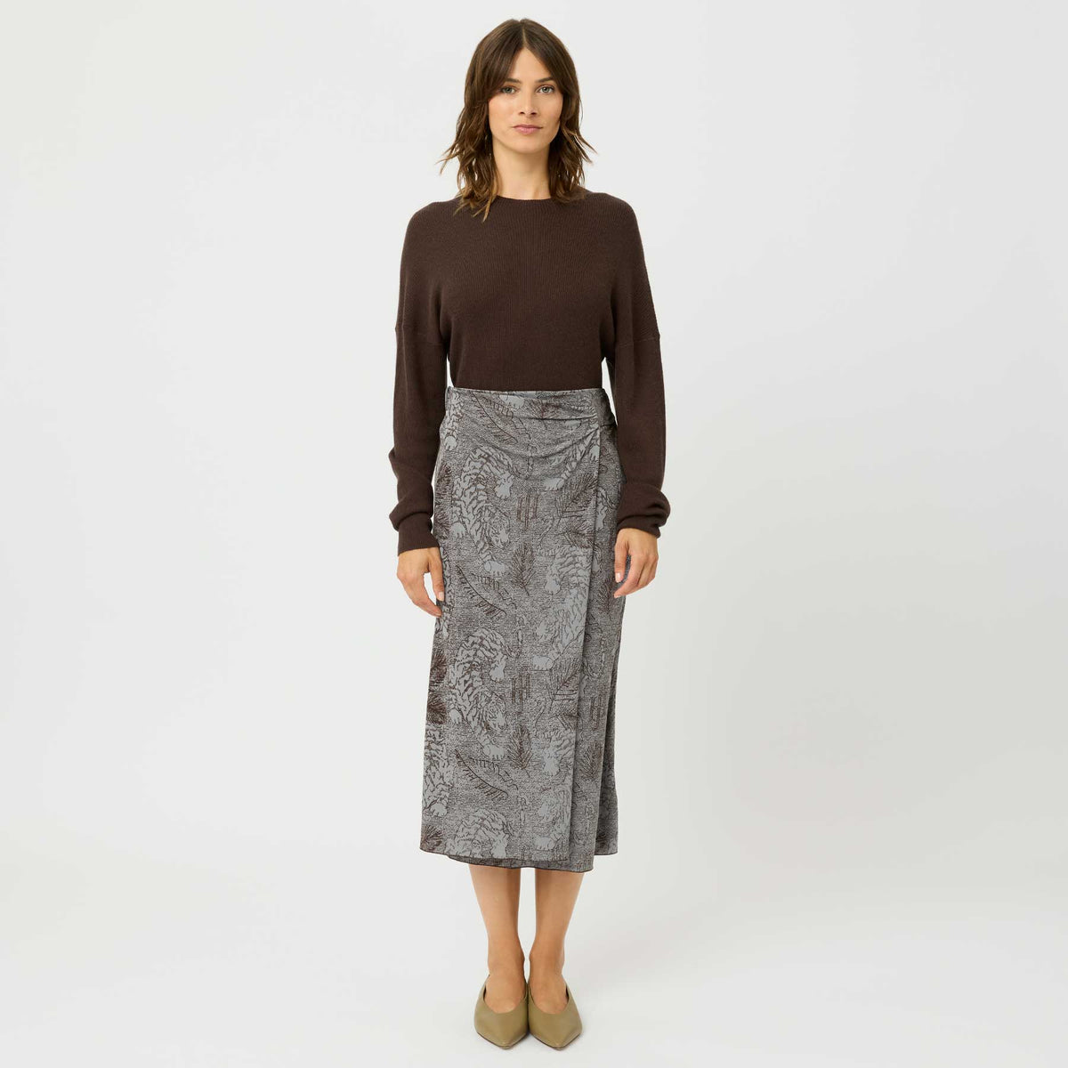 Skirt Clear Oriental Silk Jersey