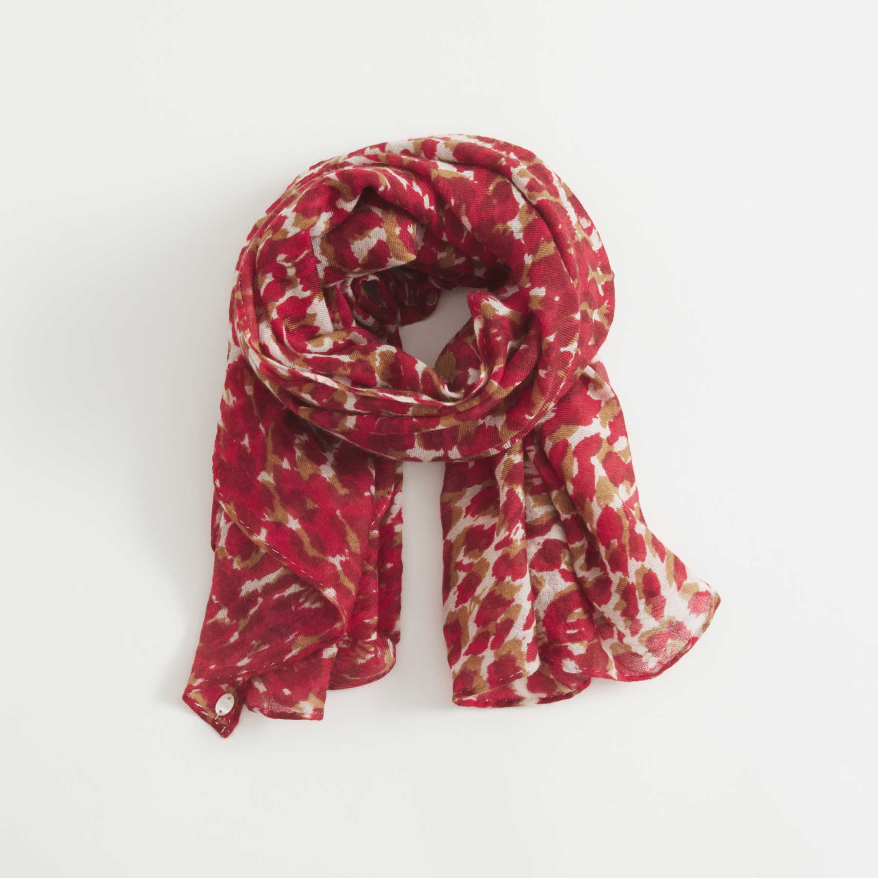 Cashmere Super Airy Scarf Cheetah