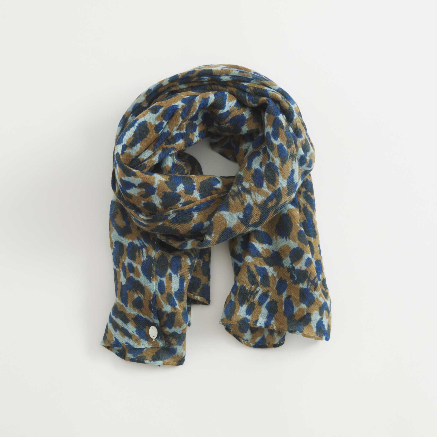 Cashmere Super Airy Scarf Cheetah