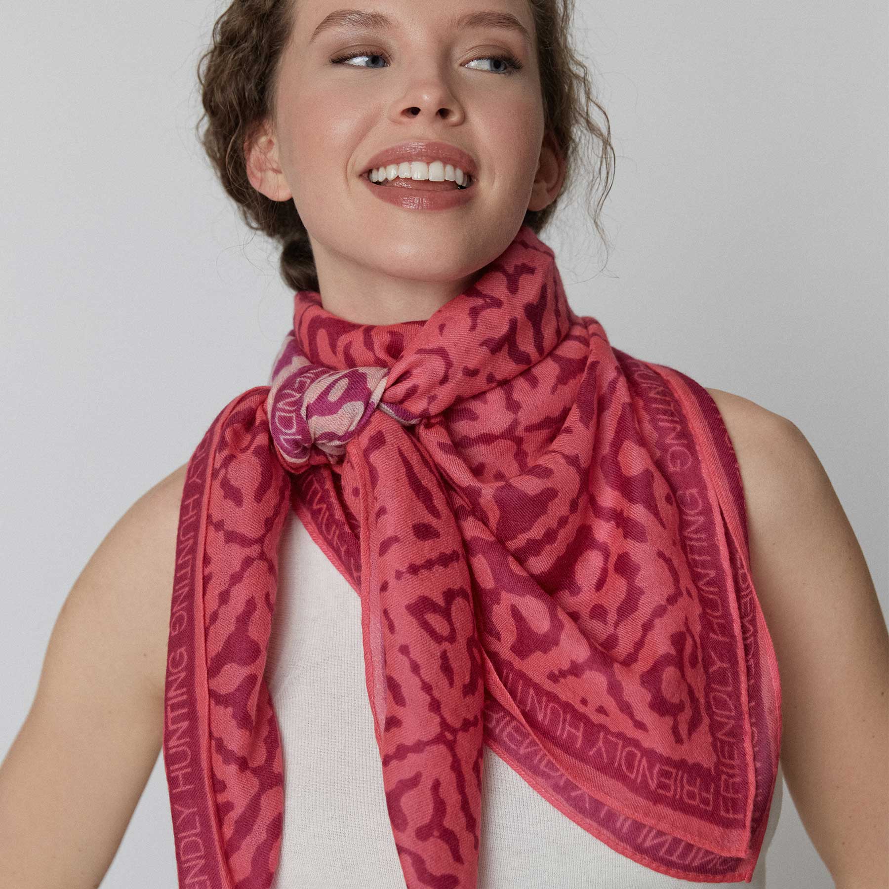 Cashmere Super Airy Scarf Dip Dye Eyes of Marrakesh