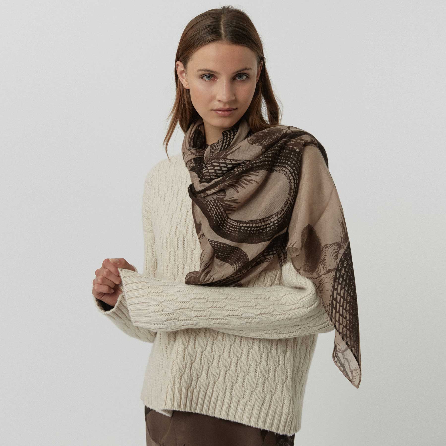 Cashmere Super Airy Scarf Garden Eden