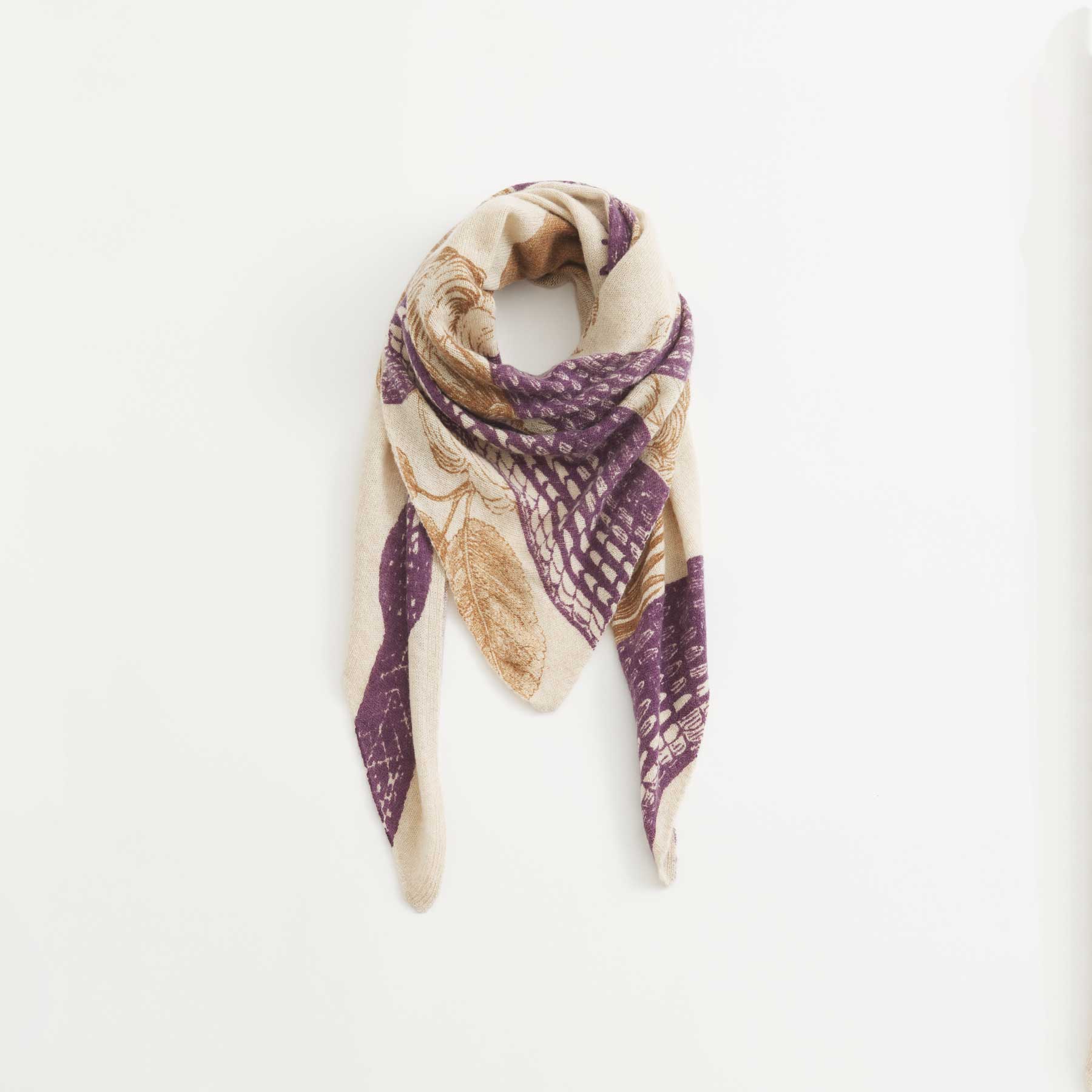 Triangle Knit Scarf Garden Eden