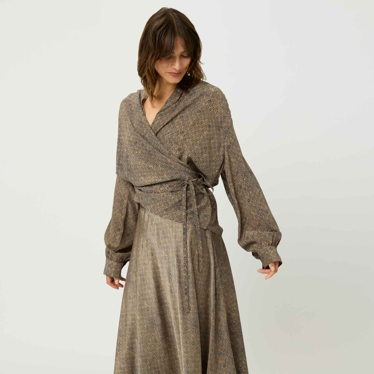 Wrapped Blouse Refelxiva Eyes of Marrakesh Small