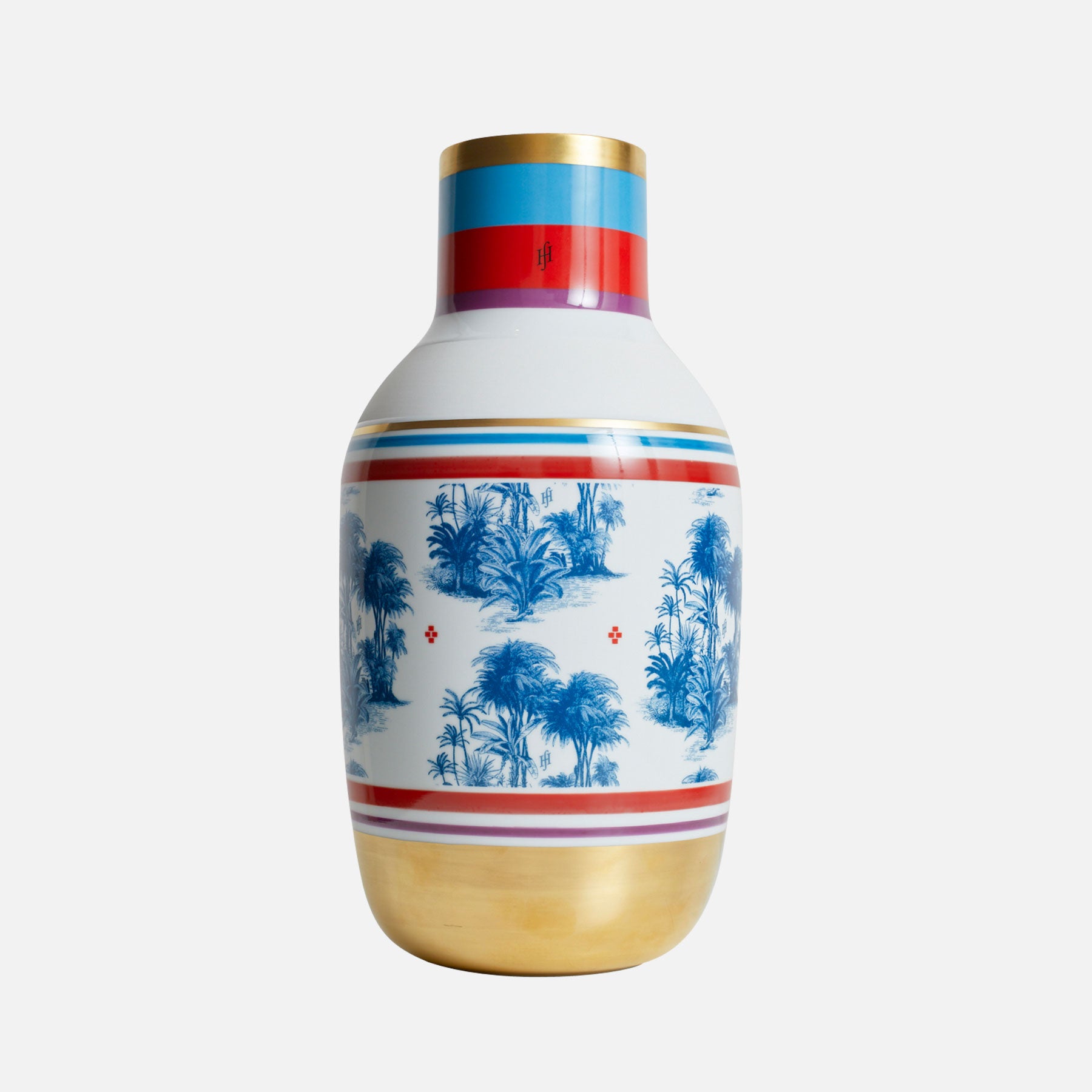Vase Toile de Jouy