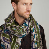 Felted Stole Camo Paisley