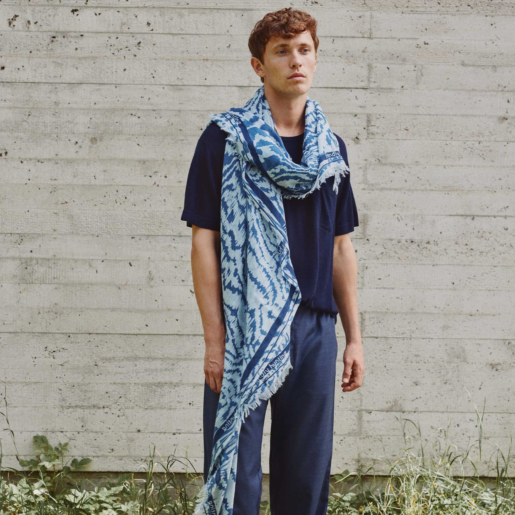 Cashmere Airy Scarf Asian Game