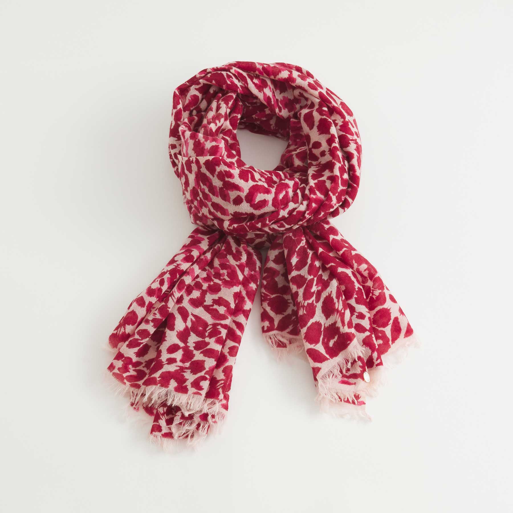 Cashmere Airy Scarf Cheetah
