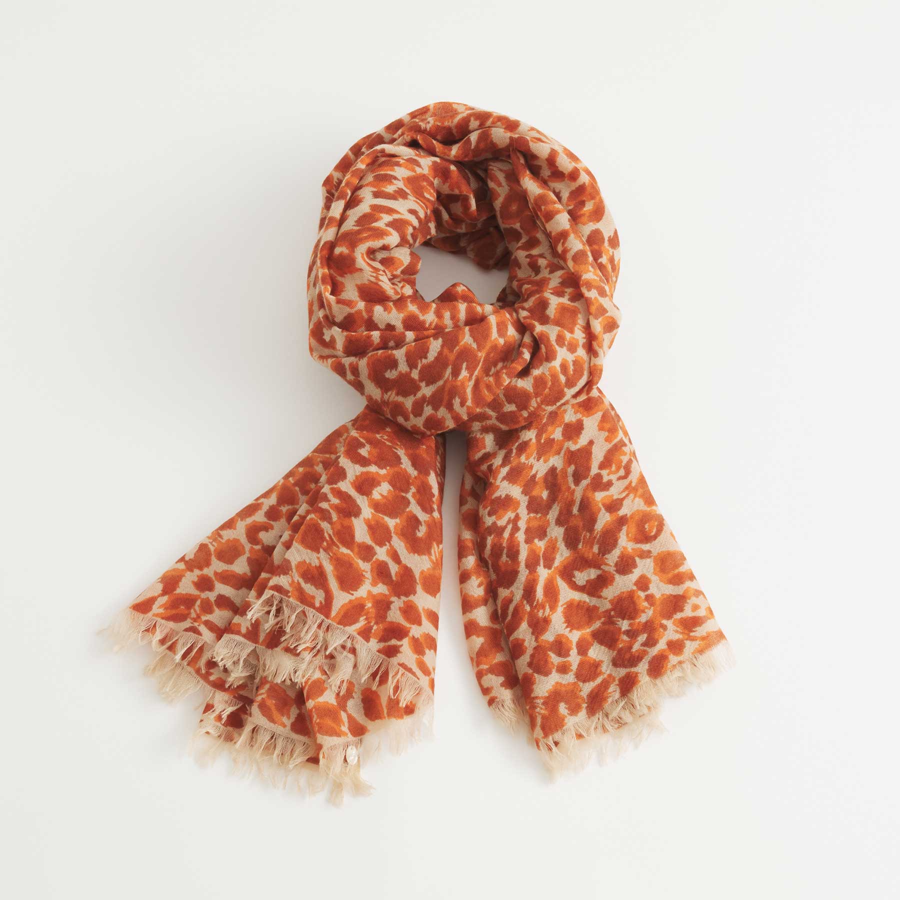 Cashmere Airy Scarf Cheetah