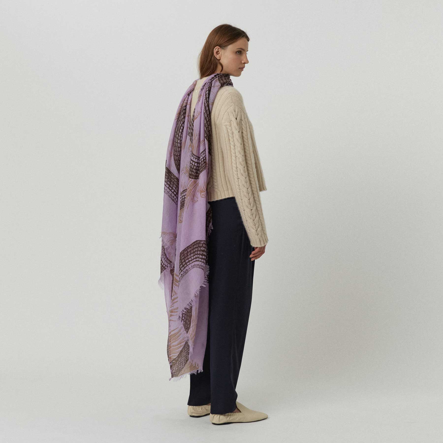 Cashmere Airy Scarf Garden Eden