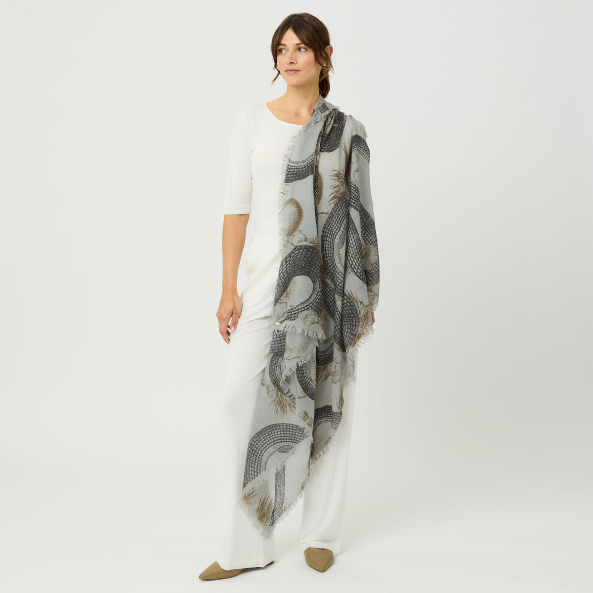 Cashmere Airy Scarf Garden Eden