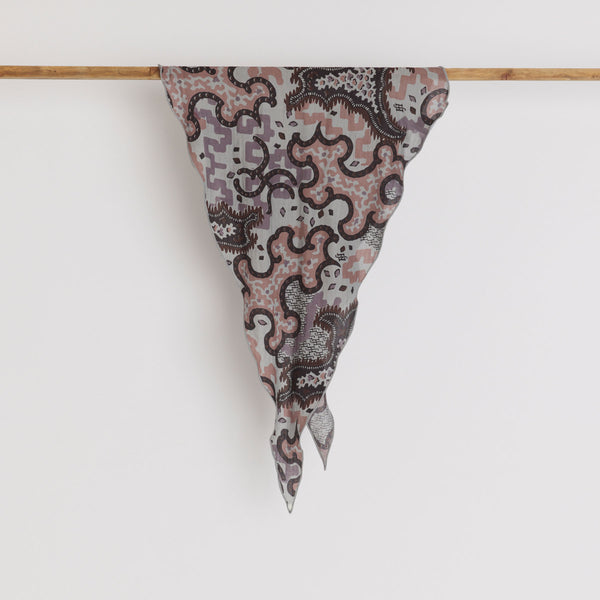 Kite Scarf Silk Cashmere Camo Paisley