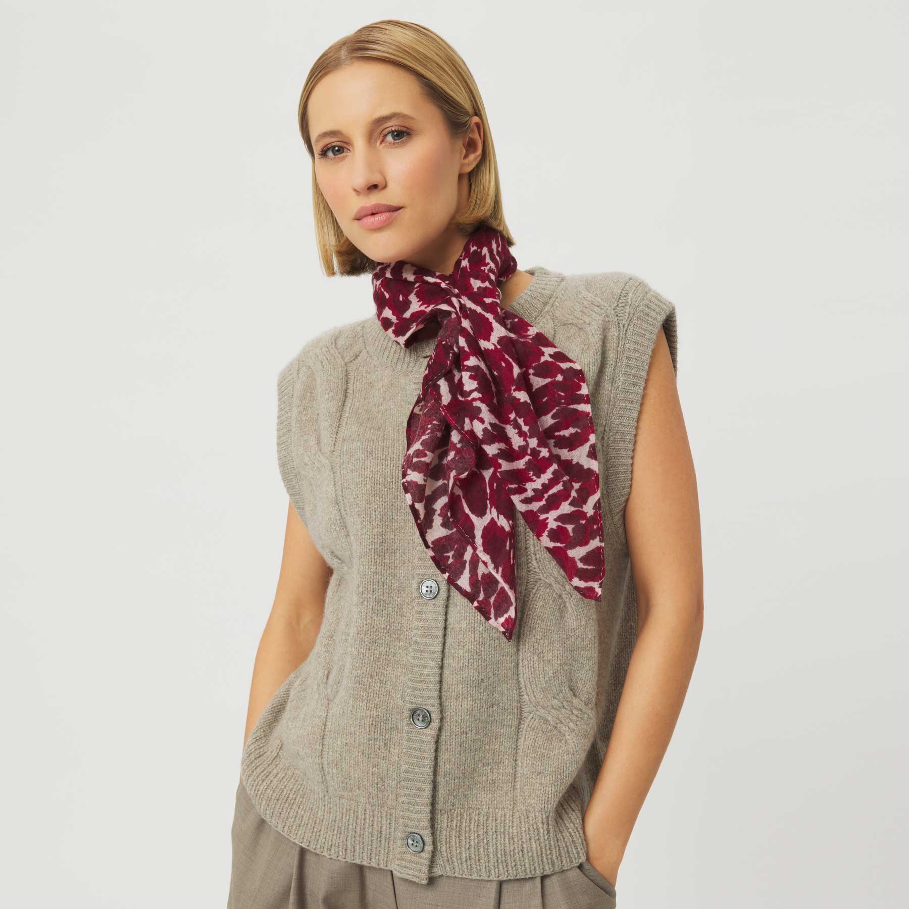 Cashmere Midi 70 Cheetah