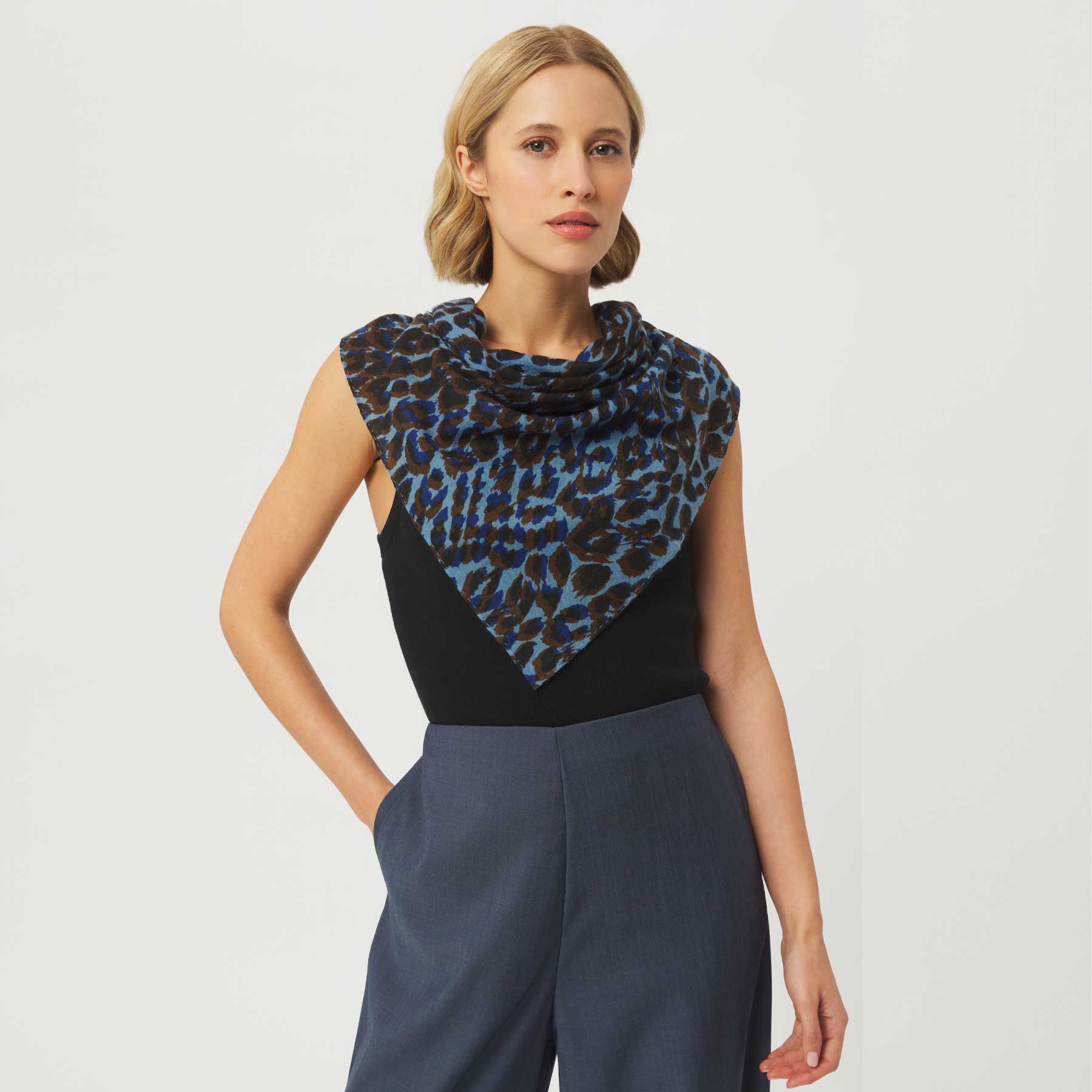 Cashmere Midi 70 Cheetah