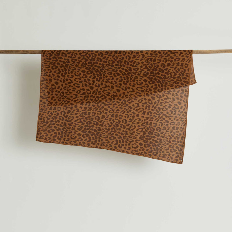 Explorer Cube Silk-Cashmere Cheetah