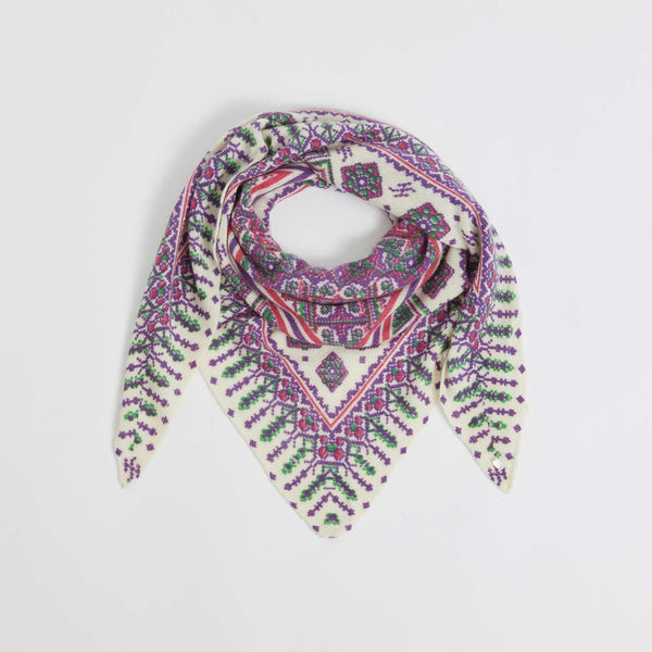 Triangle Knit Scarf Persia