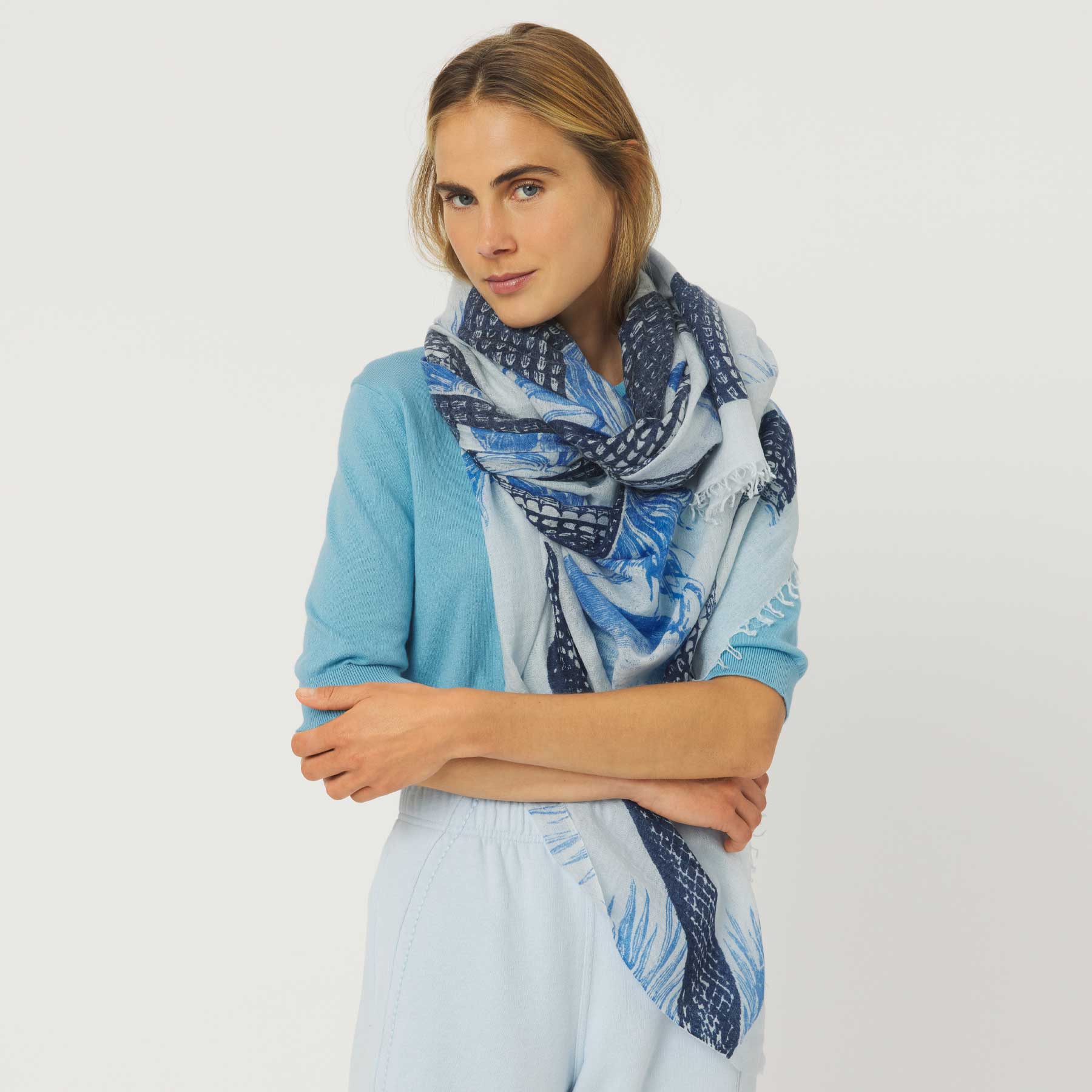 Felted Stole Garden Eden