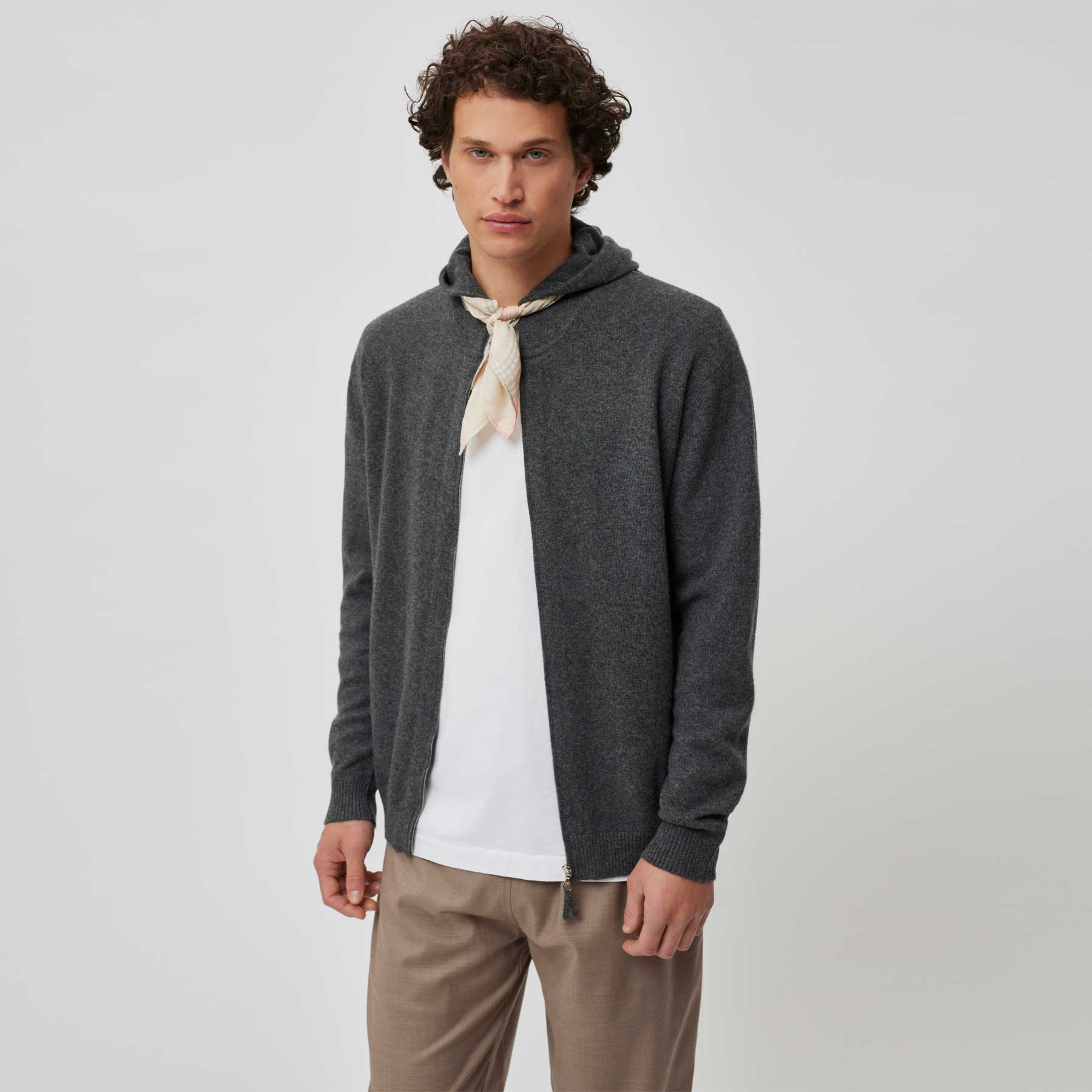 Hooded Cardigan Easy Going