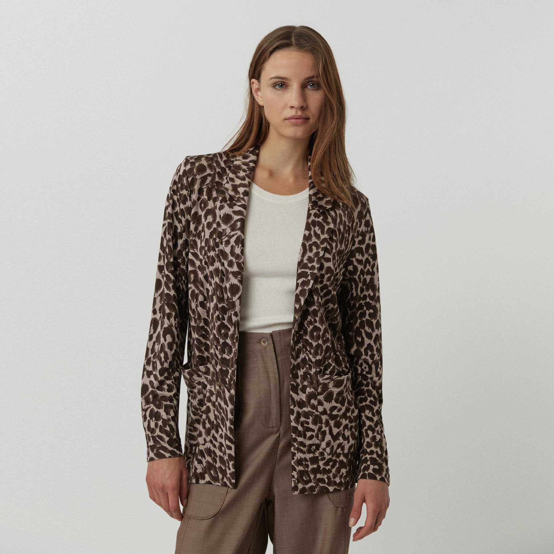 Jacket Bam Cheetah Silk Jersey