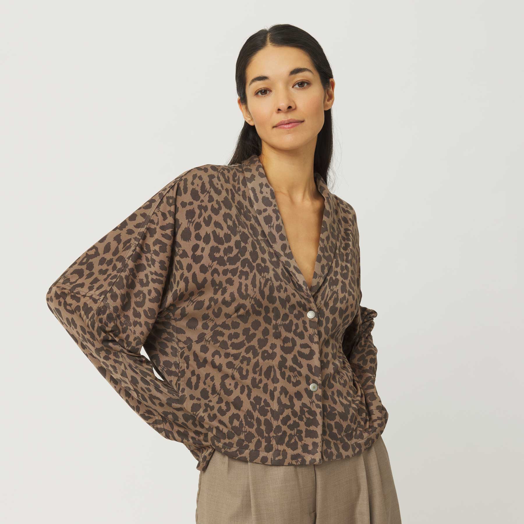 Jacket Elyn Cheetah Silk Jersey