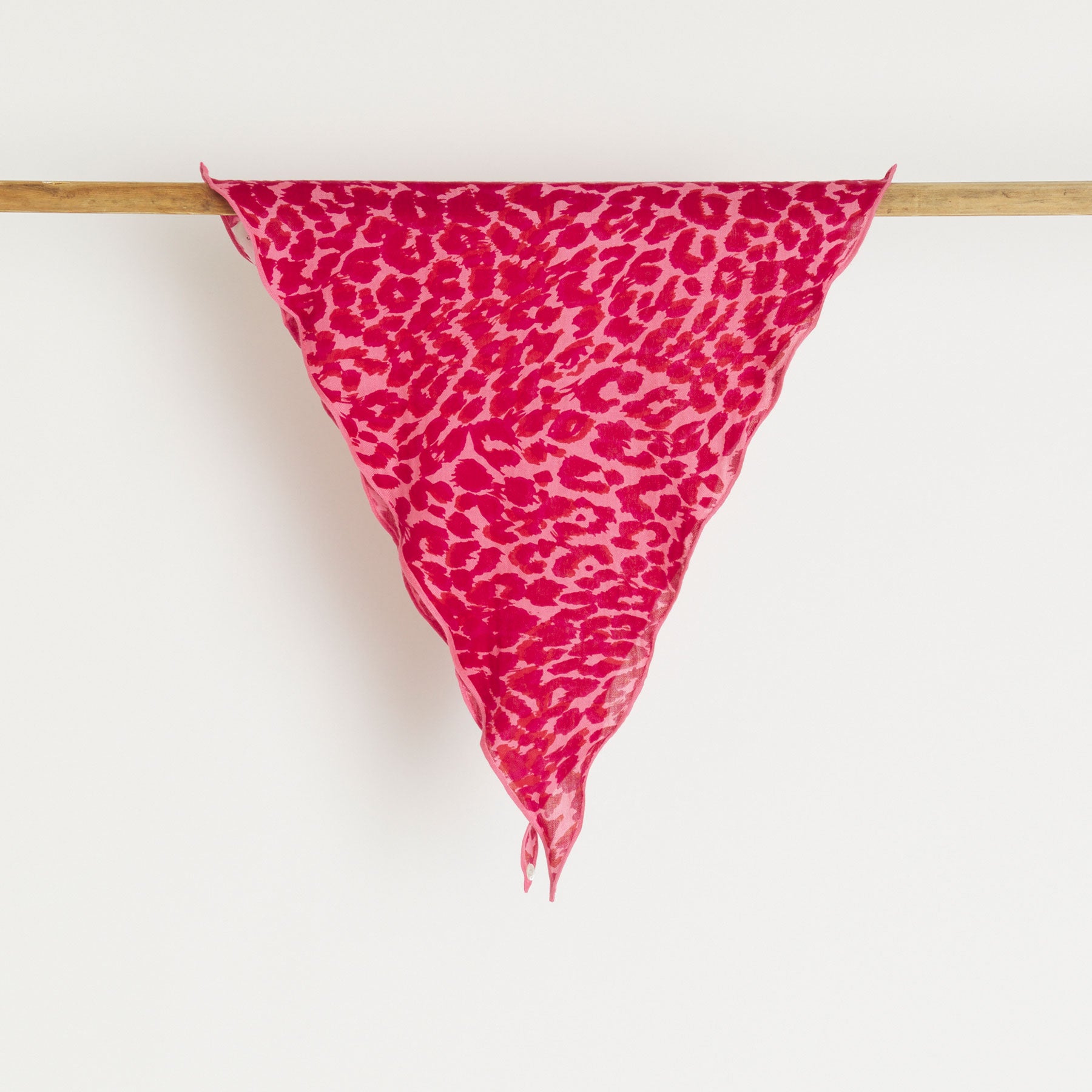 Kite Scarf Silk Cashmere Midi Cheetah