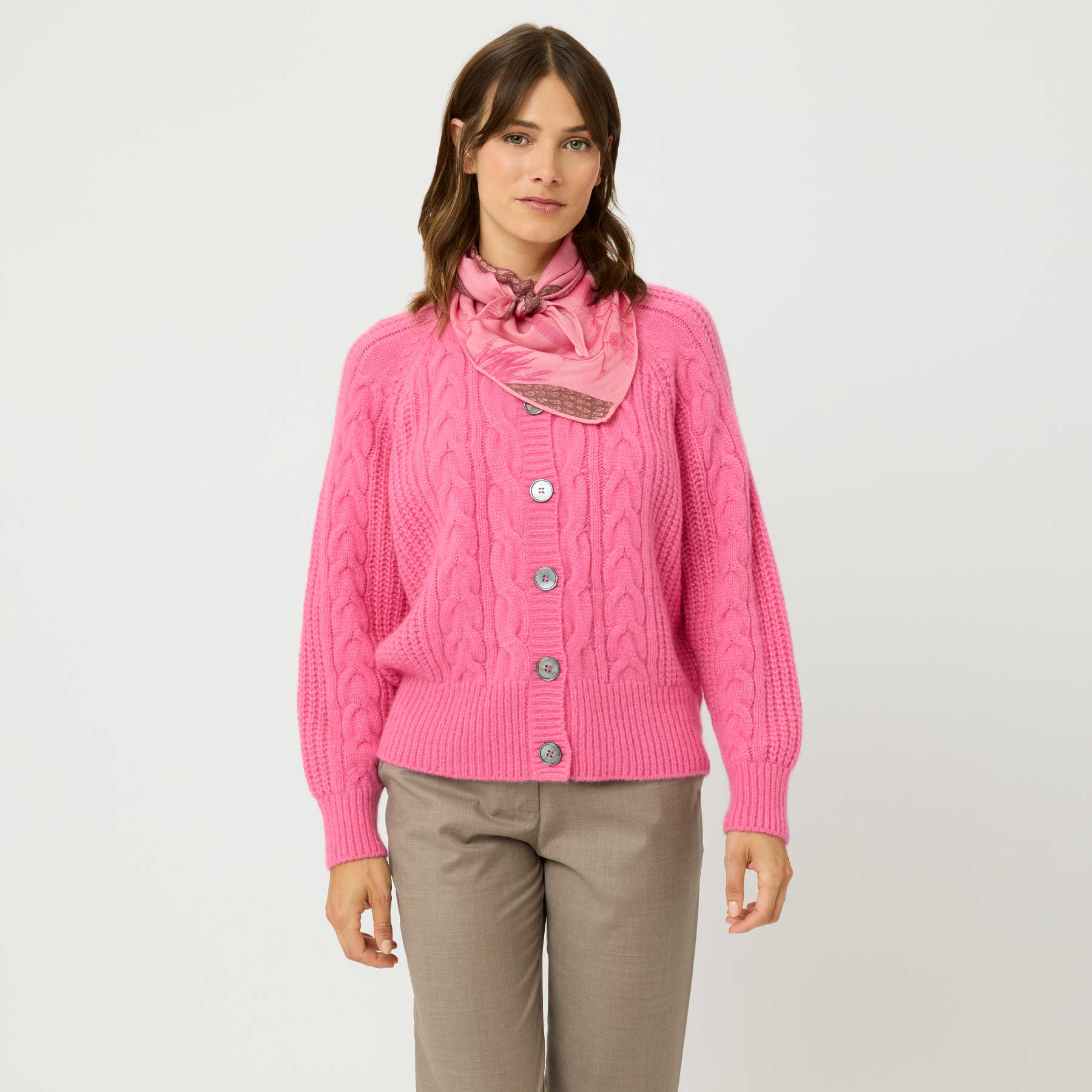 Kite Scarf Midi Silk Cashmere Garden Eden