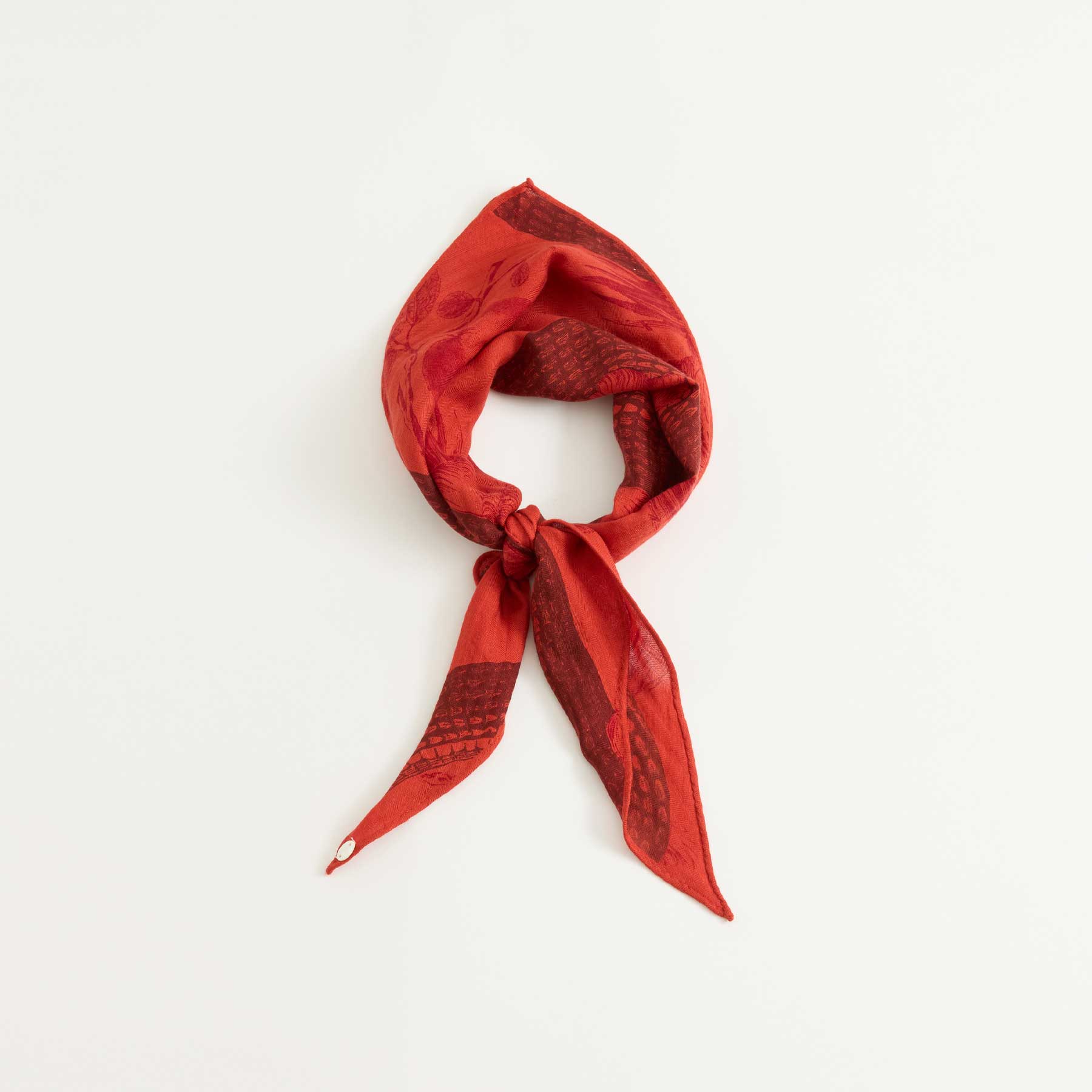 Kite Scarf Midi Silk Cashmere Garden Eden