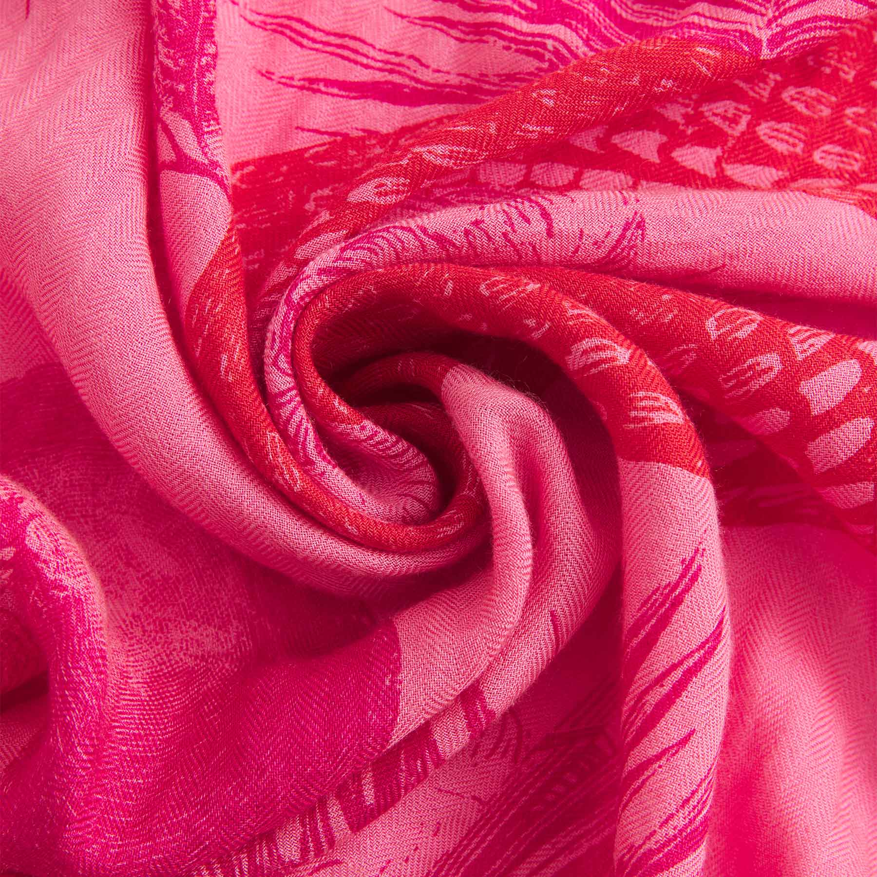 Kite Scarf Midi Silk Cashmere Garden Eden