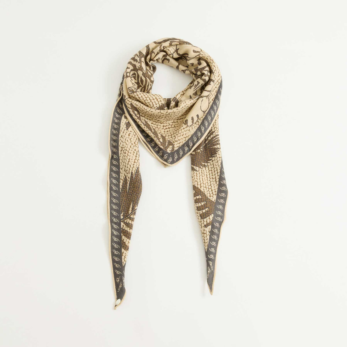 Kite Scarf Silk Cashmere Oriental