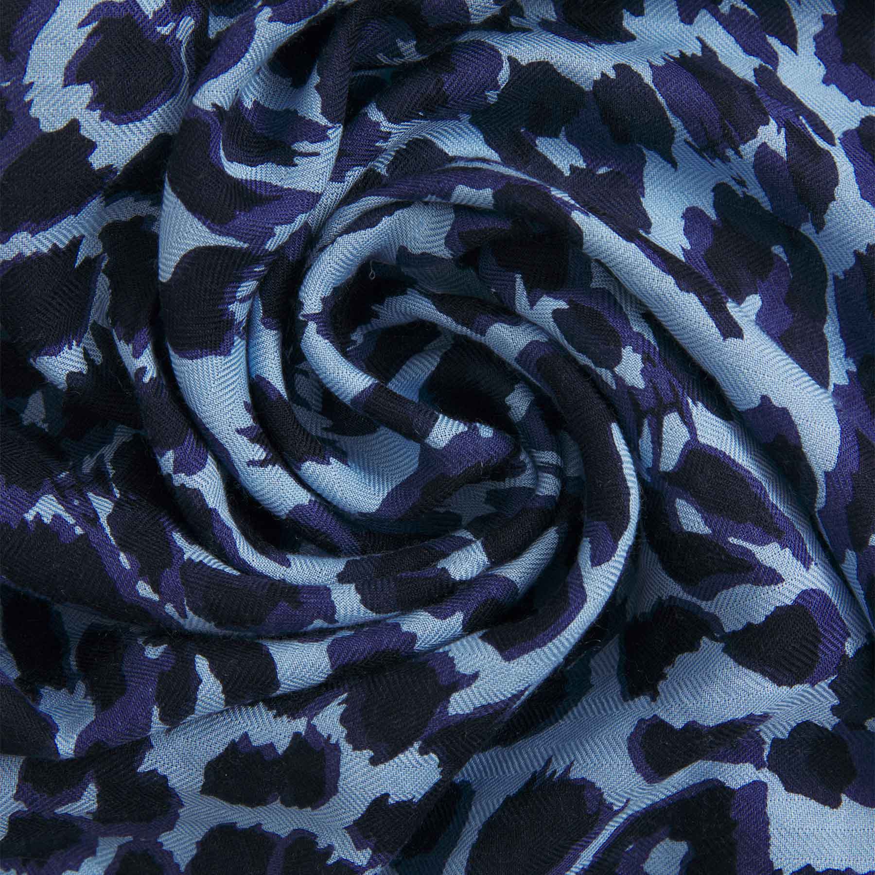 Kite Scarf Silk Cashmere Cheetah