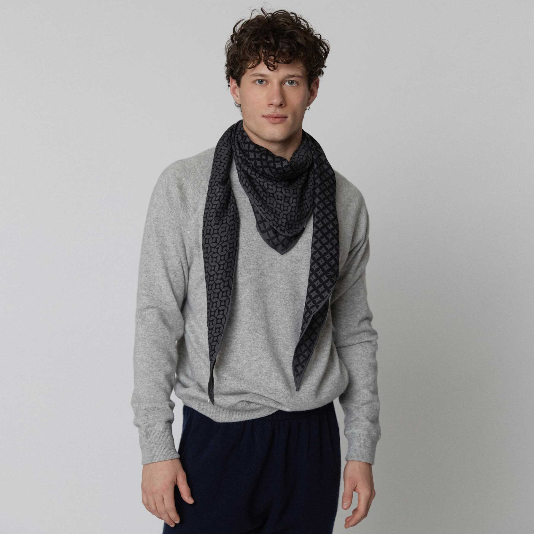 Kite Scarf Silk Cashmere One Hundred Eyes