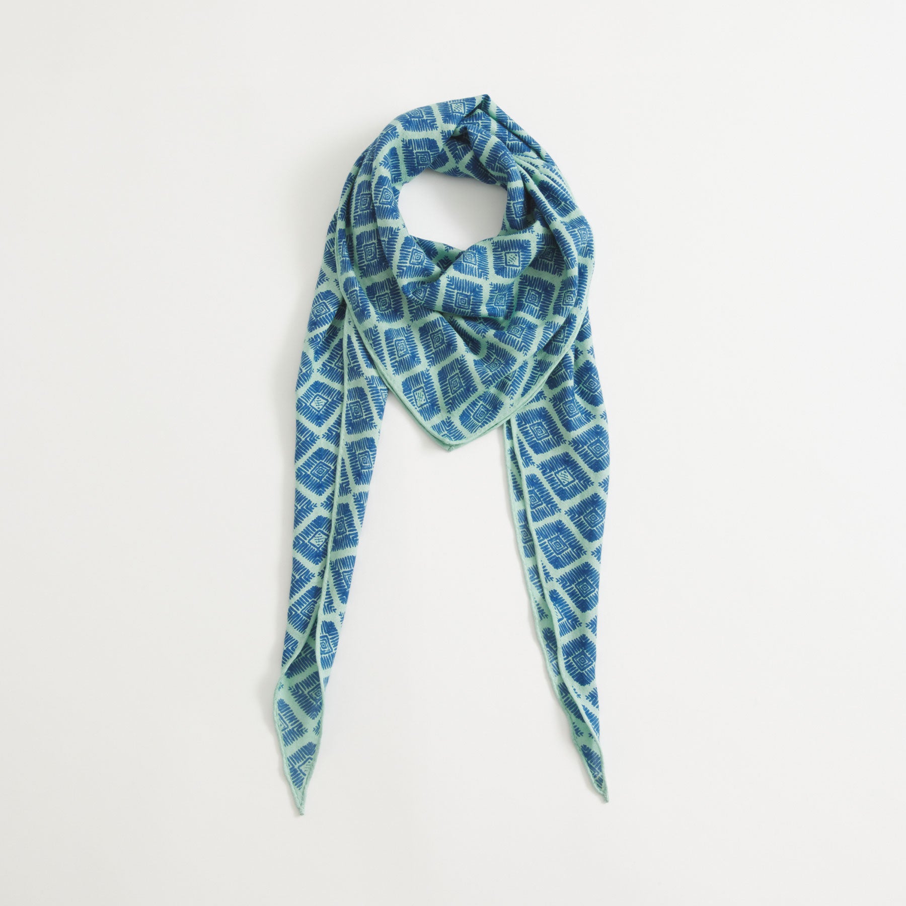 Kite Scarf Silk Cashmere Rhombus Lab