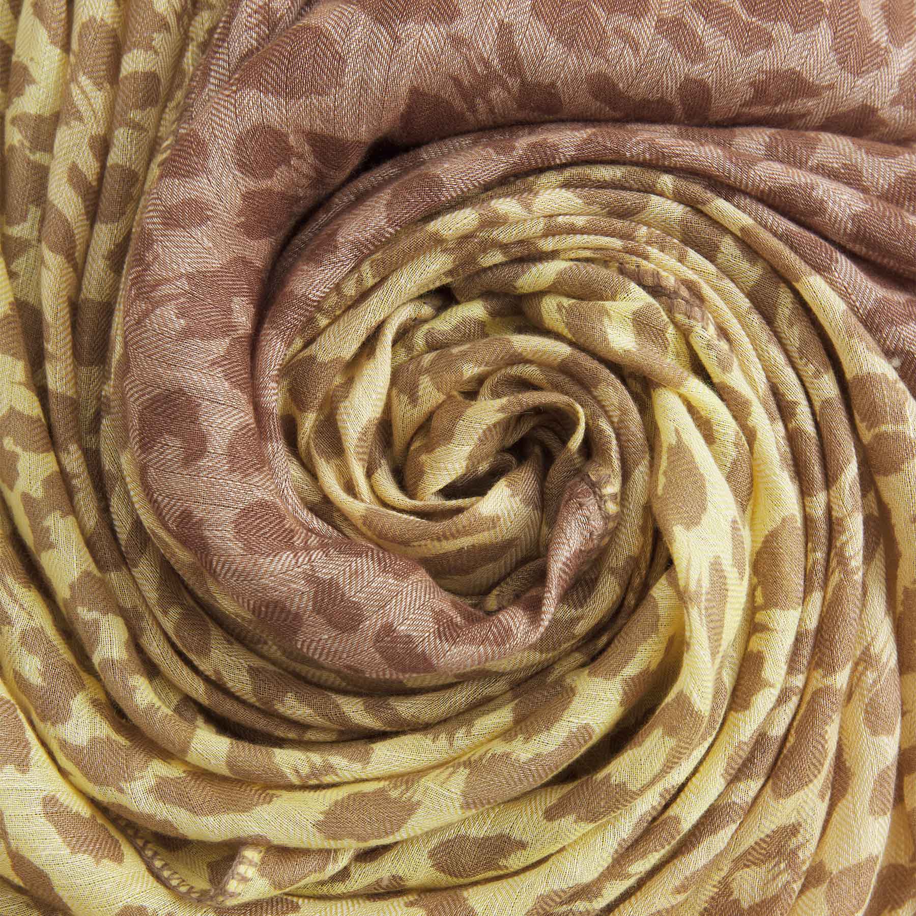 Linen Cashmere Patch Cheetah