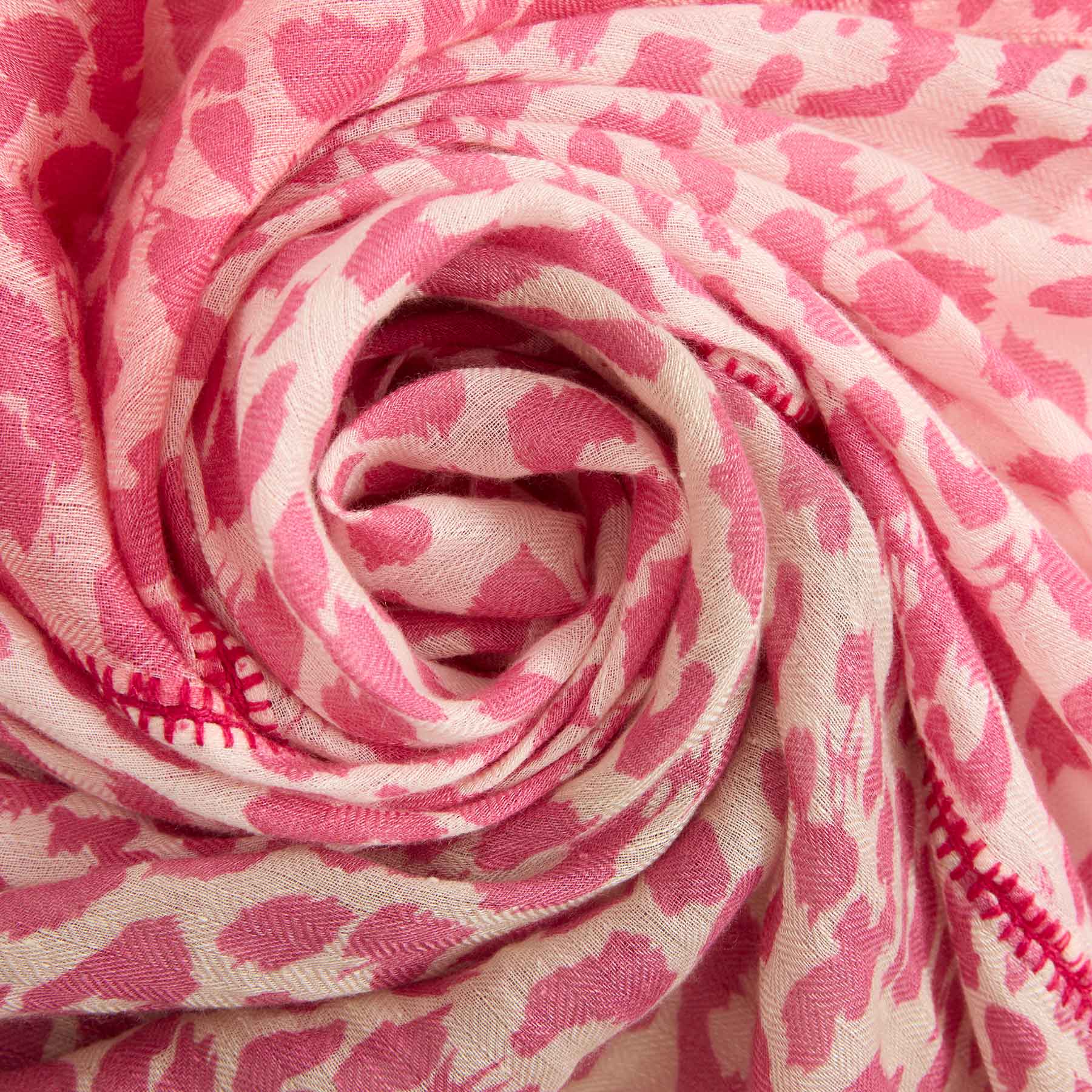 Linen Cashmere Patch Cheetah