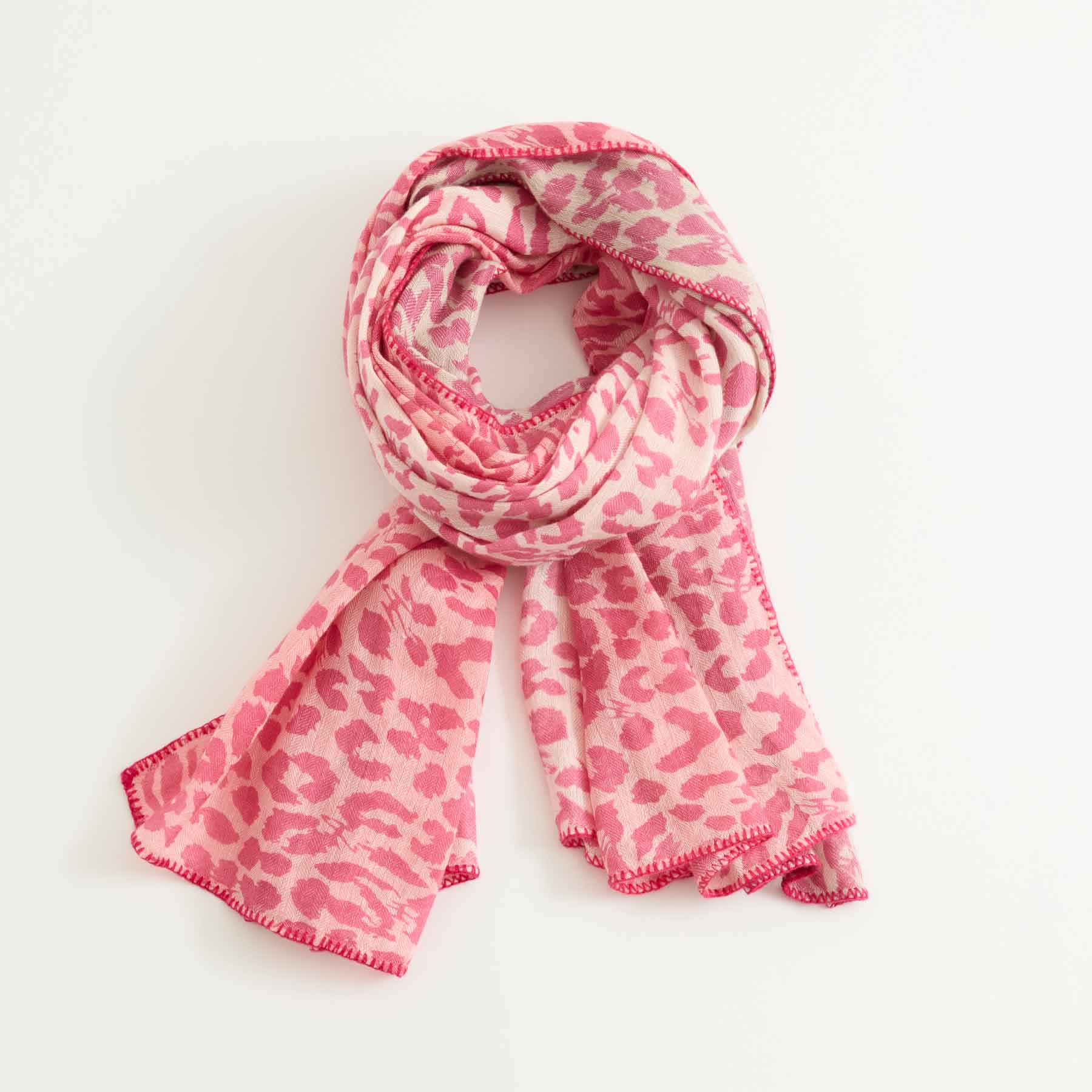 Linen Cashmere Patch Cheetah