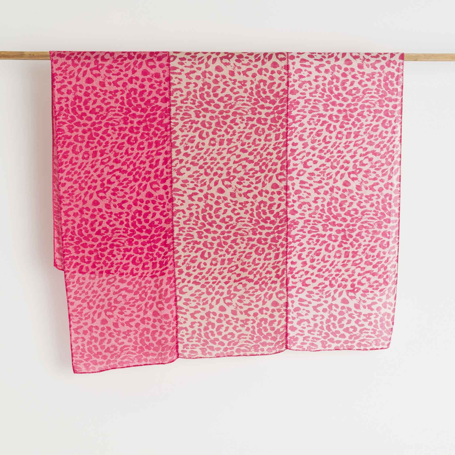 Linen Cashmere Patch Cheetah