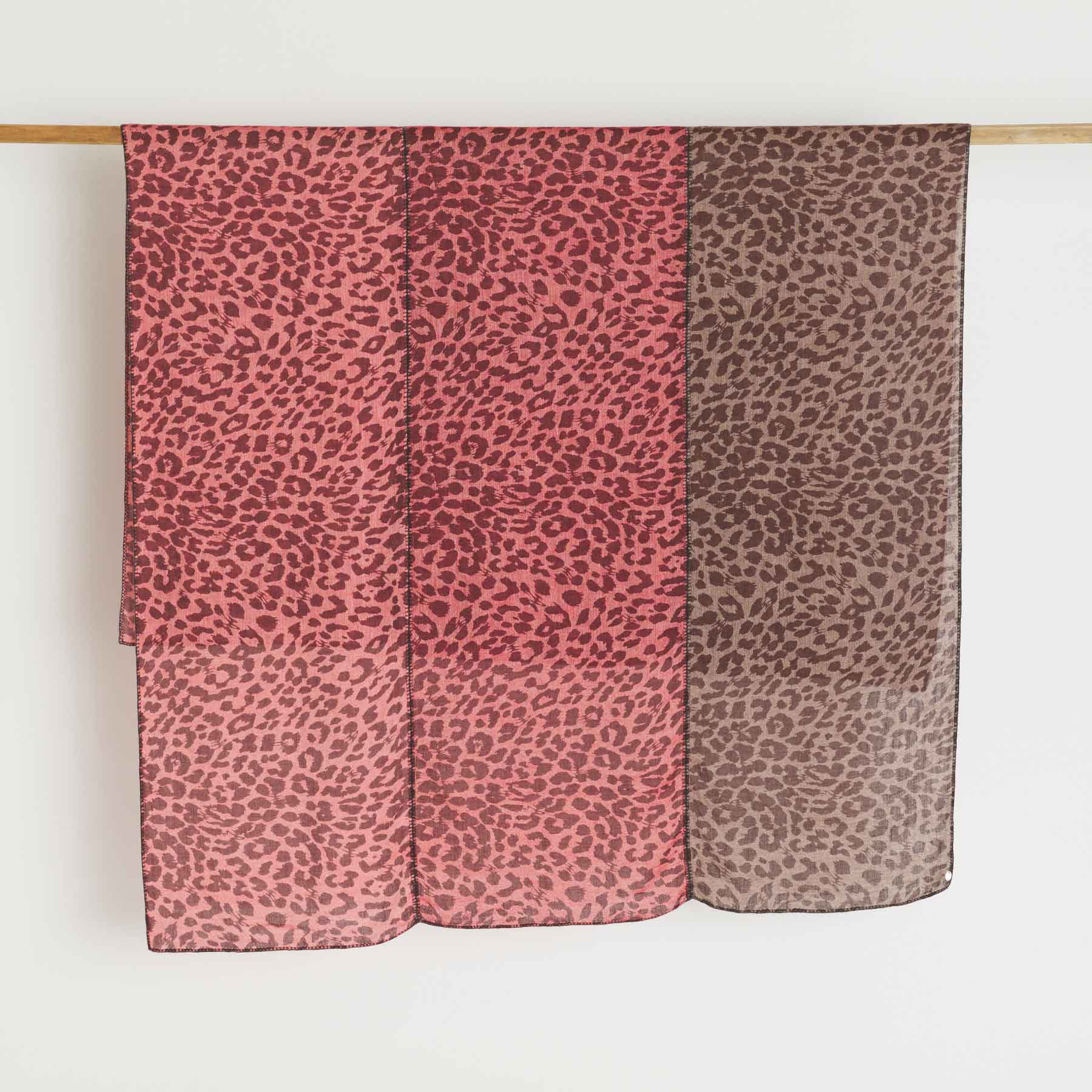 Linen Cashmere Patch Cheetah