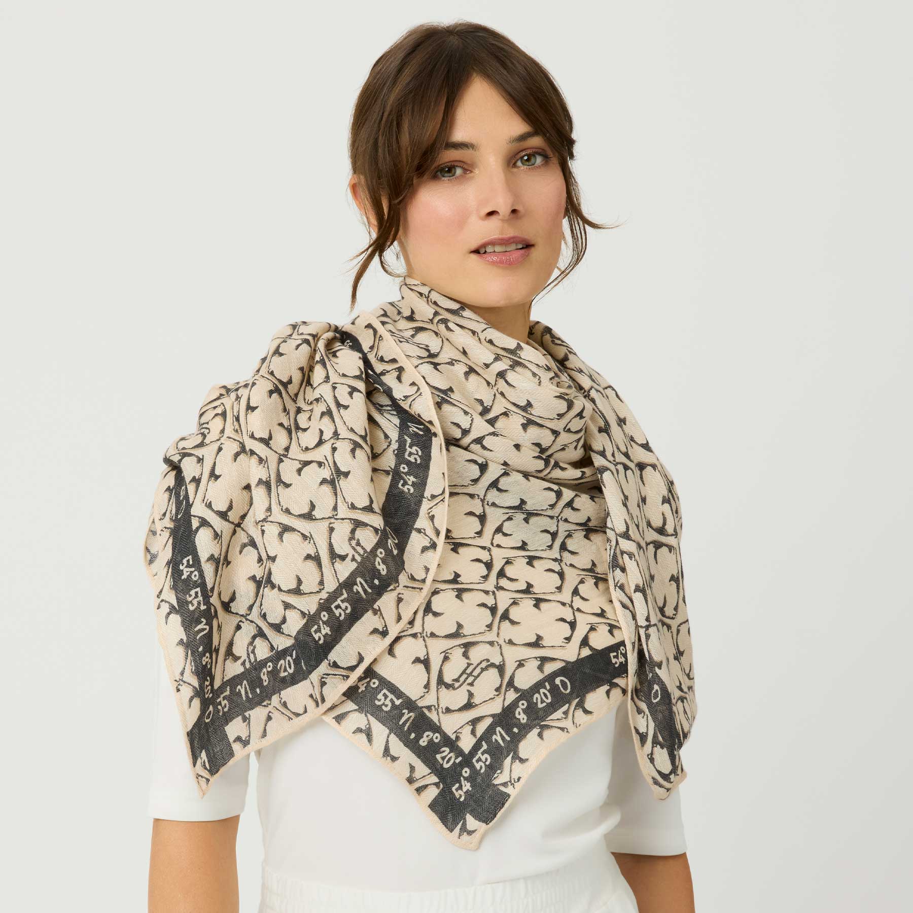 Linen Cashmere Super Cube 125 Sylt Ornament