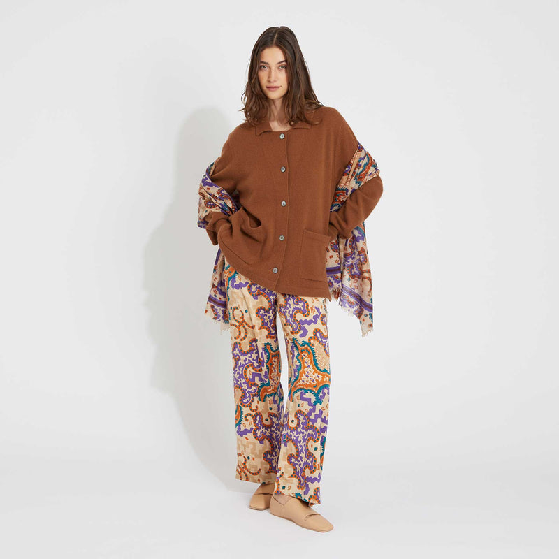 Silk Pants Padme Camo Paisley