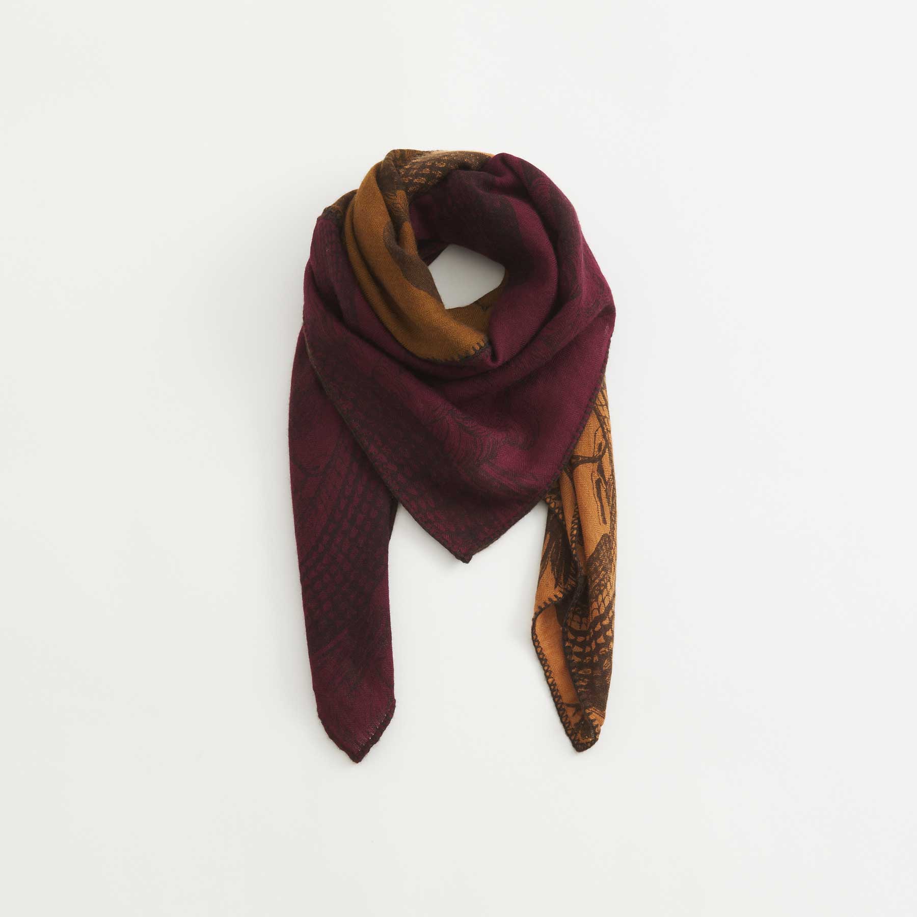 Cashmere Patch Carré 90 Garden Eden
