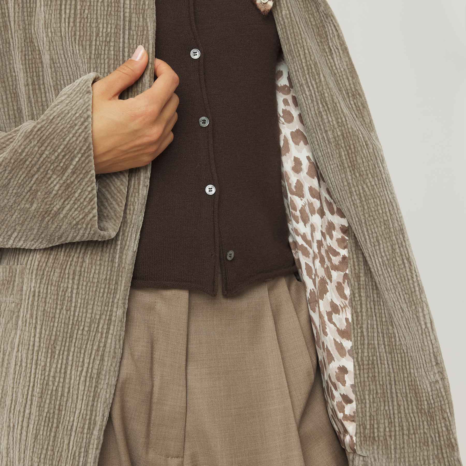 Shawl Cardigan Velvet