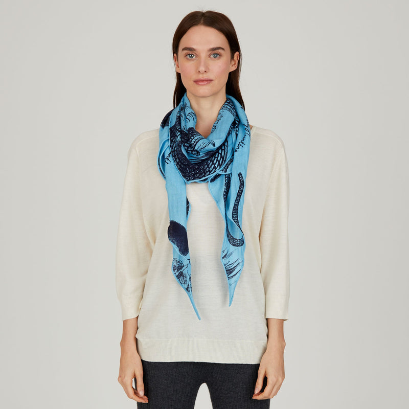 Kite Scarf Silk Cashmere Garden Eden