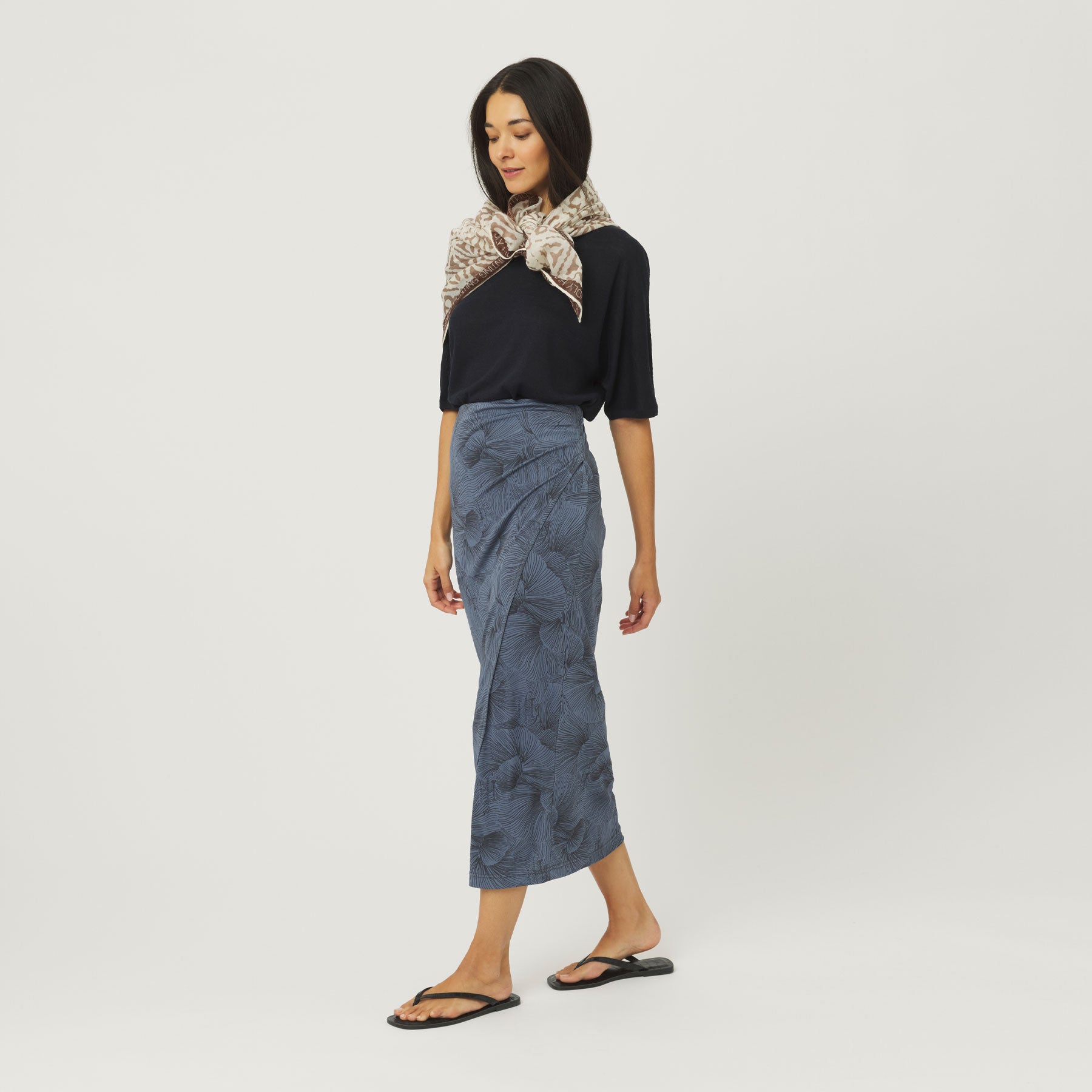 Skirt Water Fluid Silk Jersey