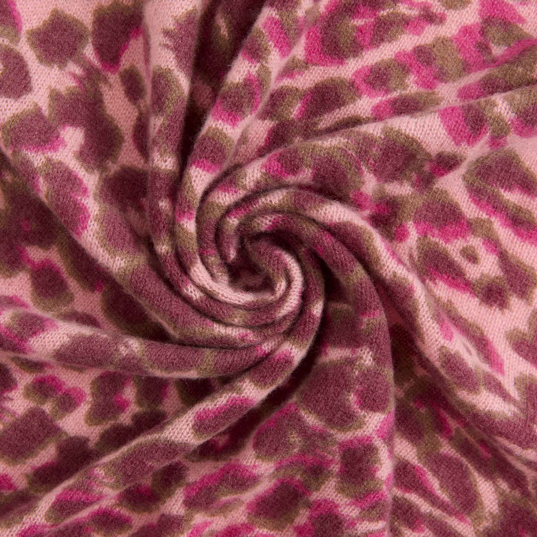 Triangle Knit Scarf Cheetah