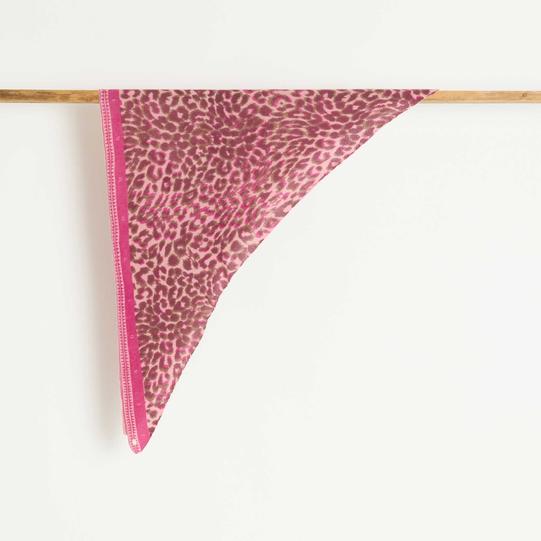 Triangle Knit Scarf Cheetah