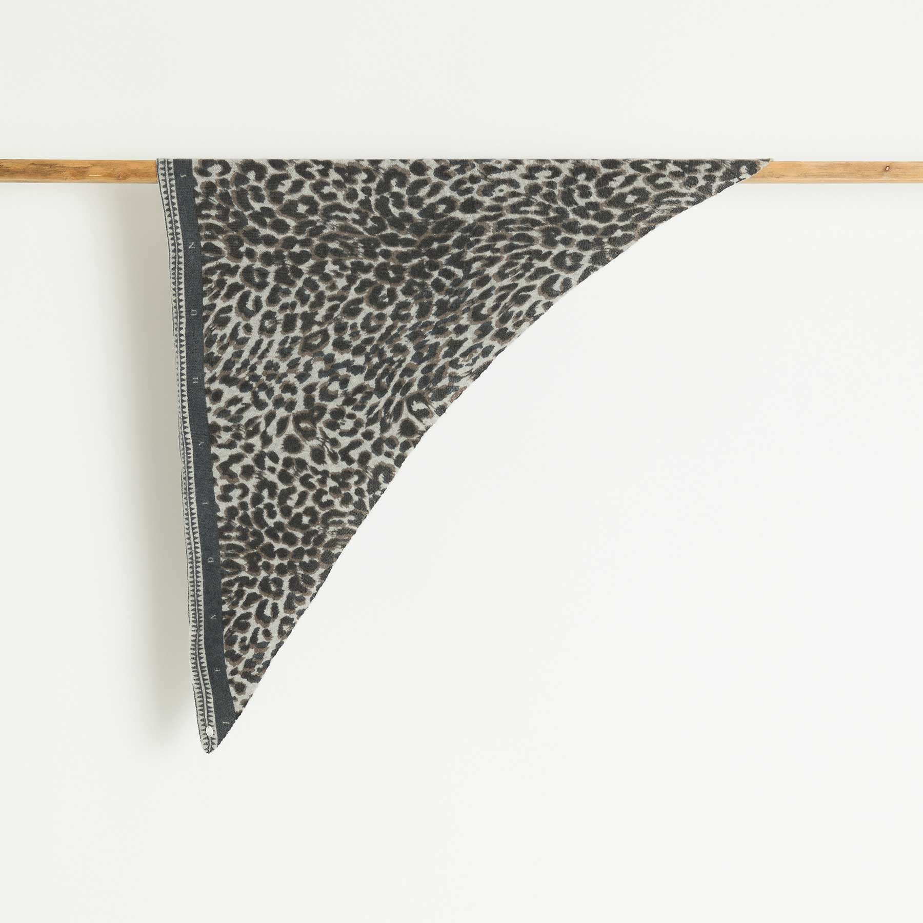 Triangle Knit Scarf Cheetah