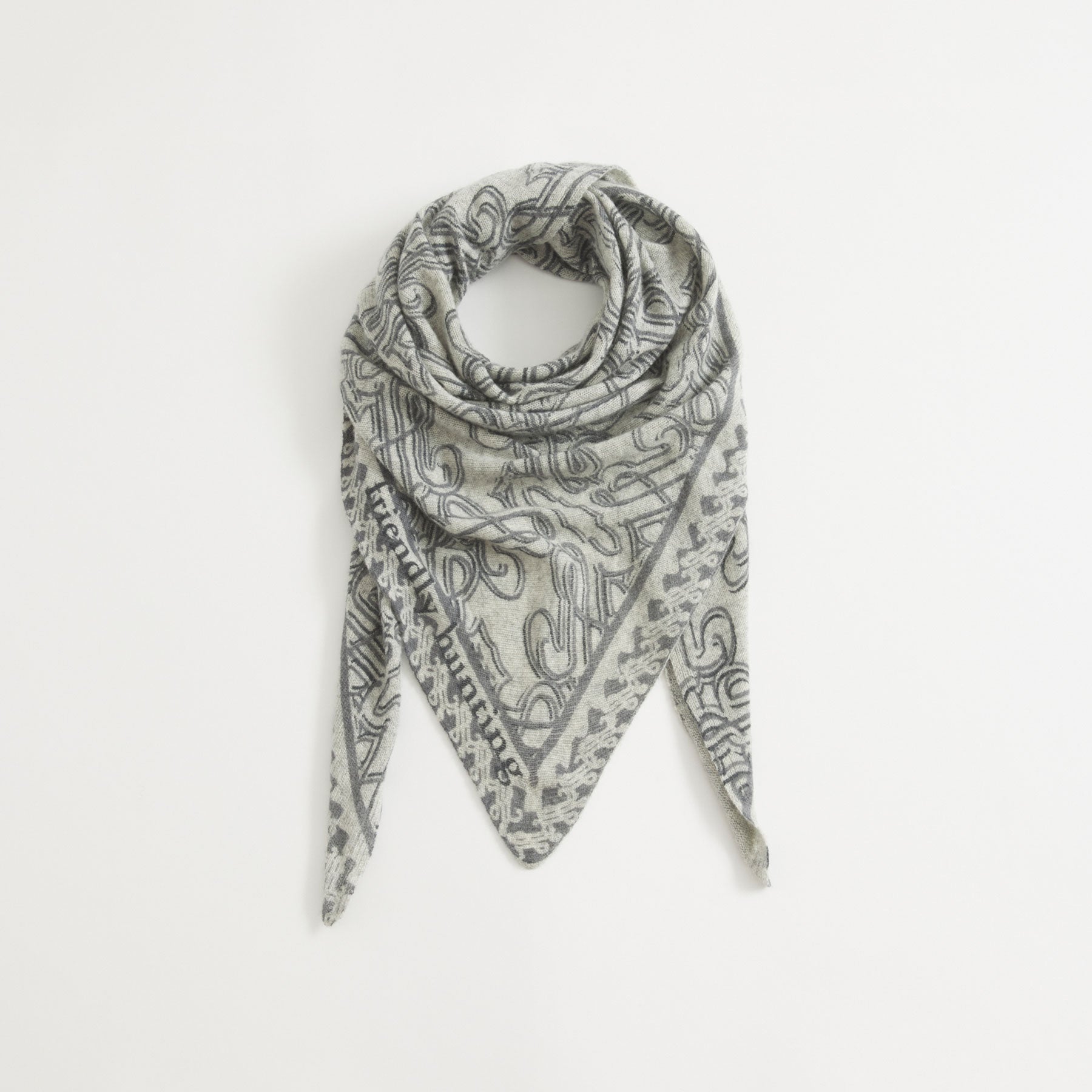 Triangle Knit Scarf Seal