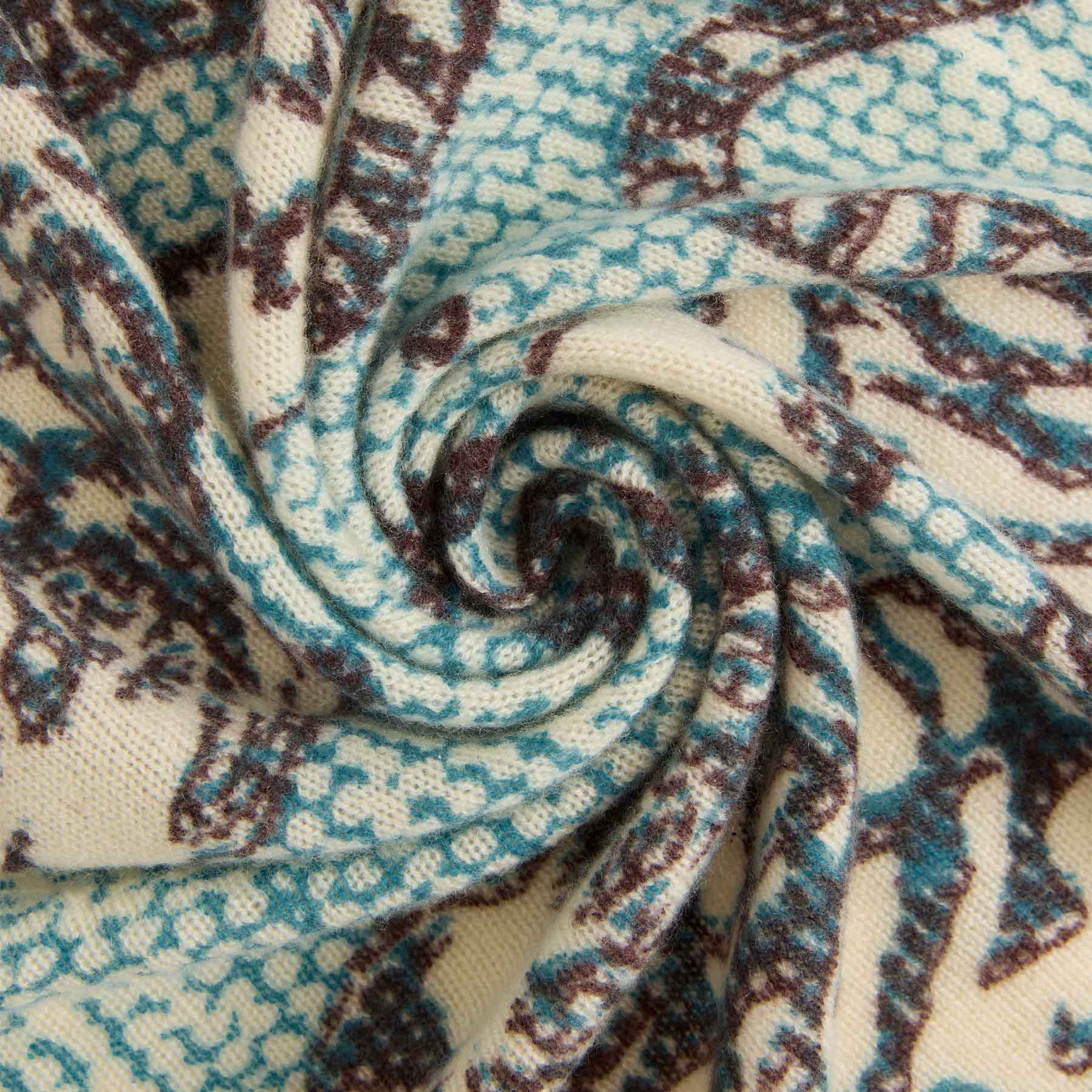 Triangle Knit Scarf Oriental