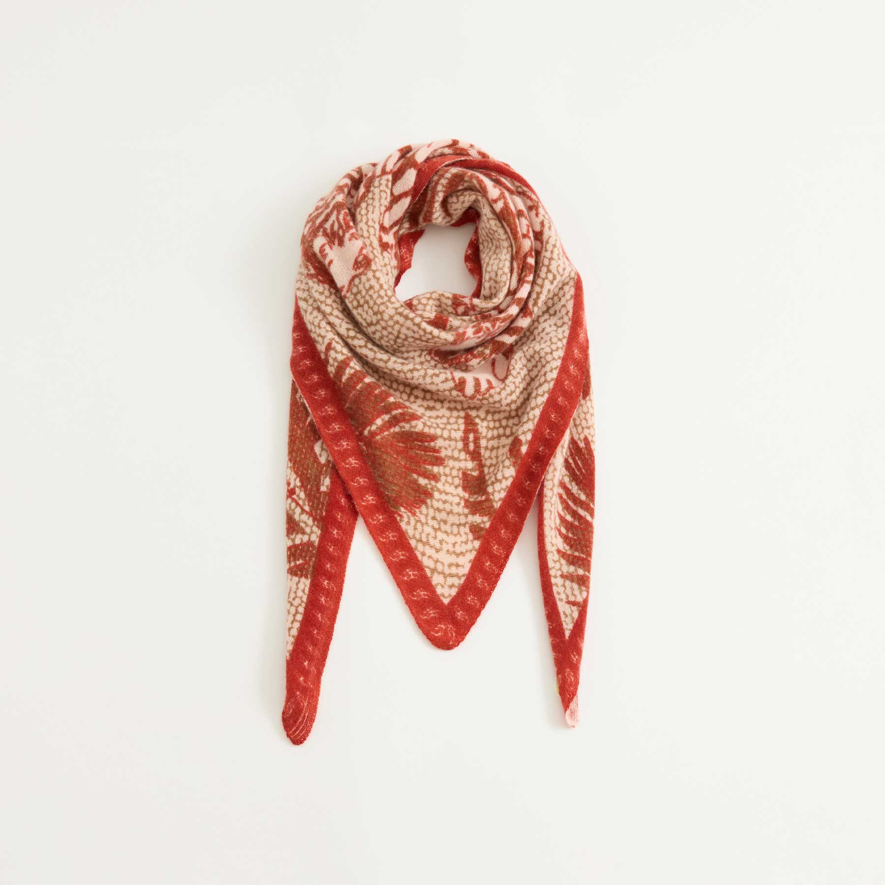 Triangle Knit Scarf Oriental